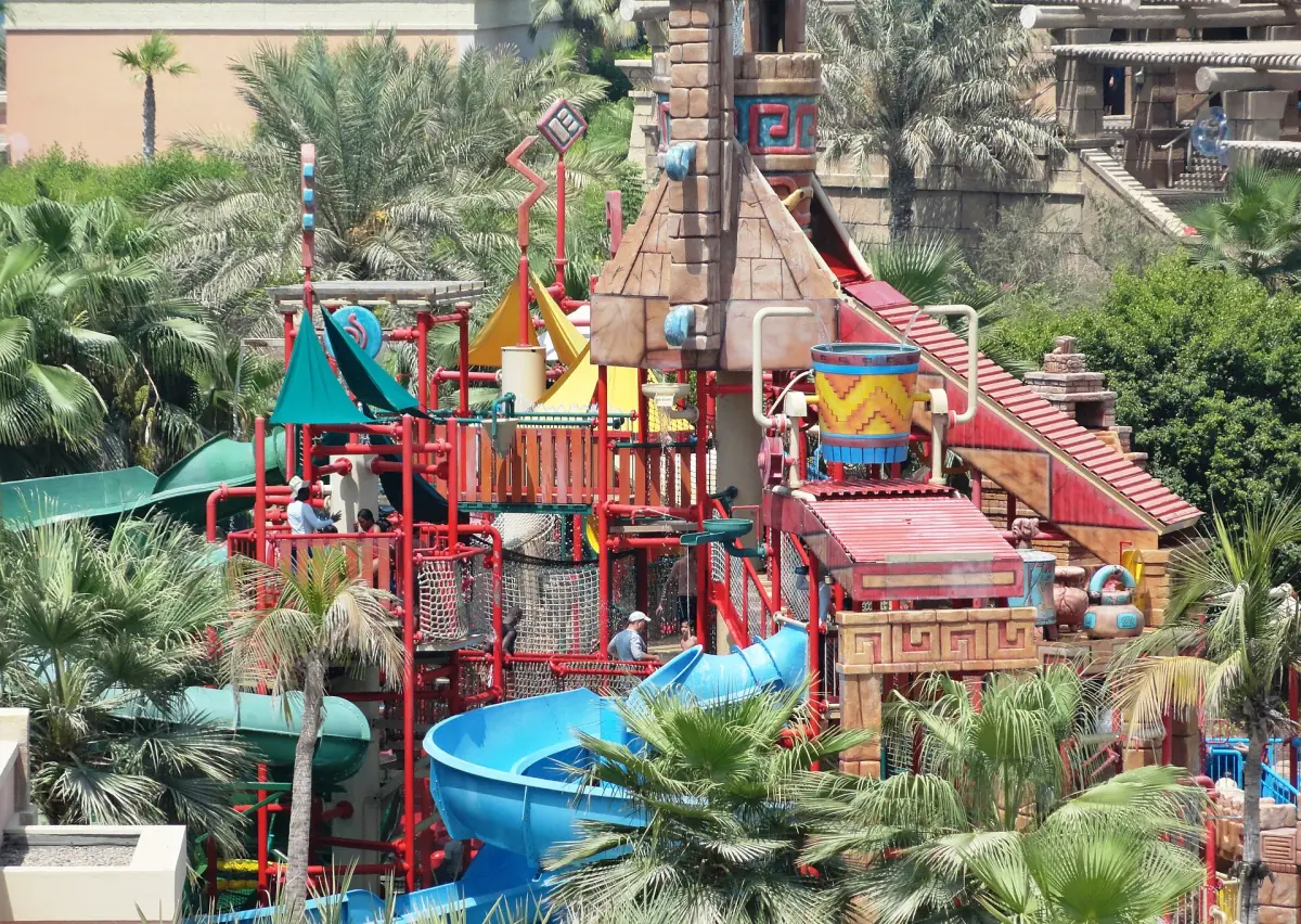 Water play structure at Aquaventure