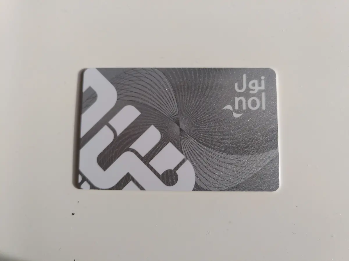 A Nol card for Dubai public transport