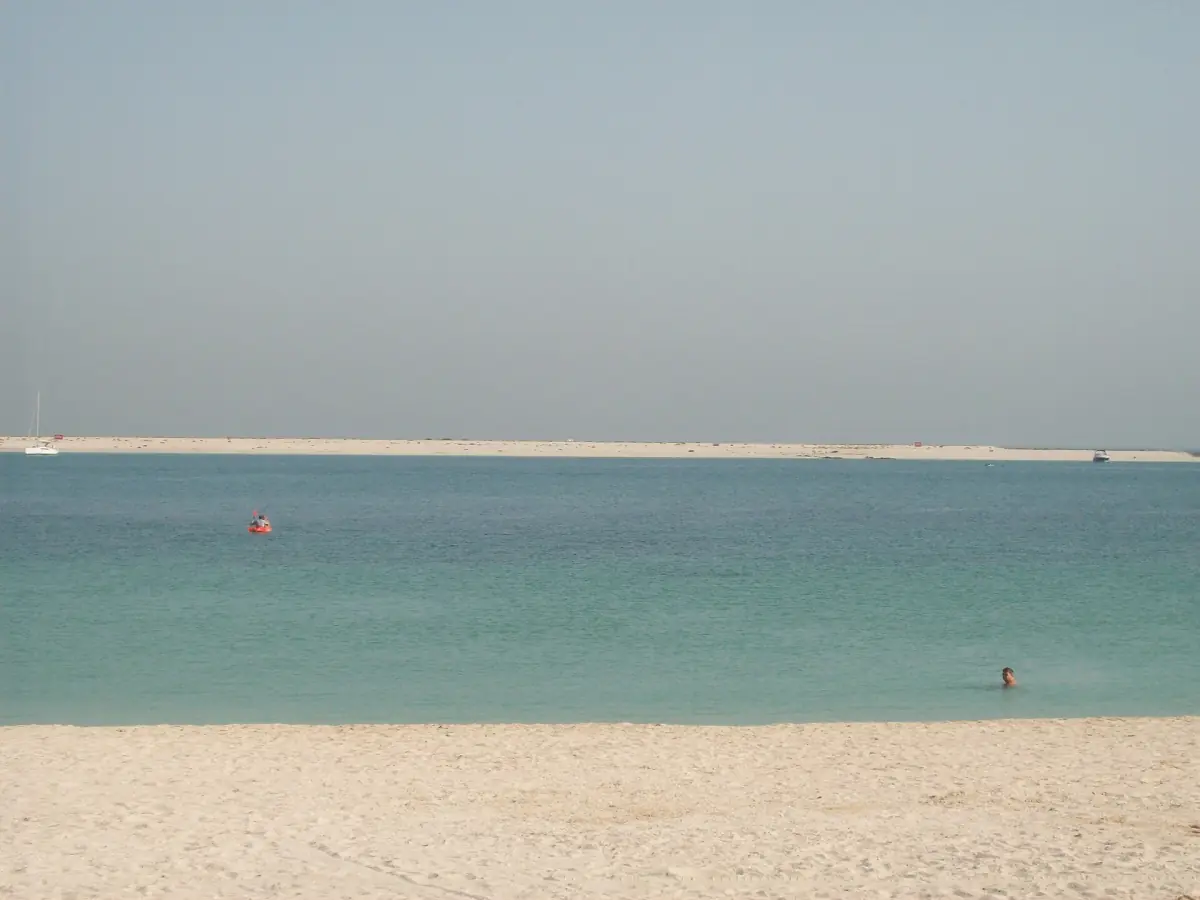 Sea view from a beach on Palm Jumeirah