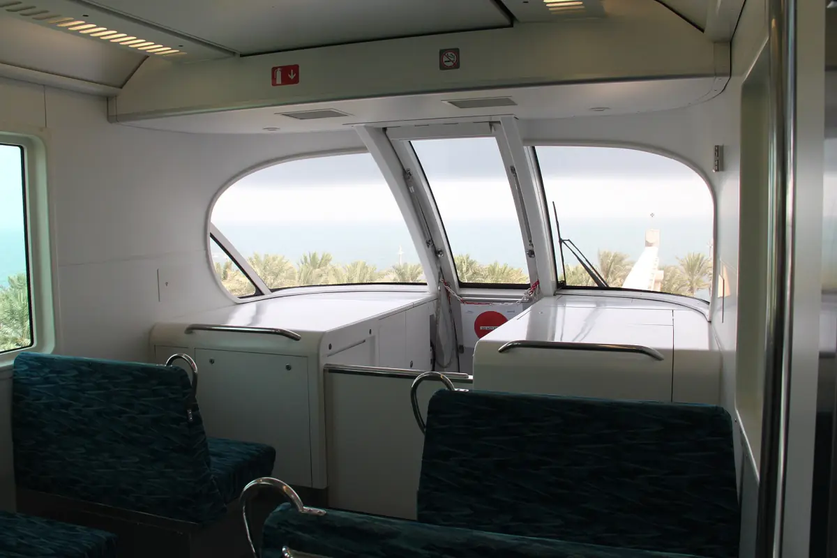 View from the front of a Palm Monorail train